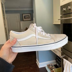 Cream Old Skool Vans